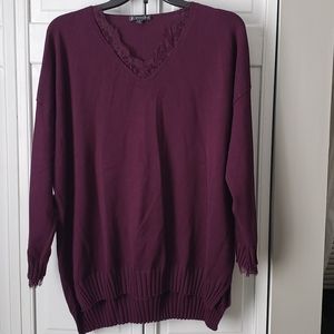 Plum colored sweater